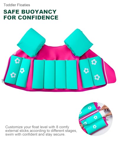 40% Off AEOCOO Toddler Swim Vest with Floaties - Image 5