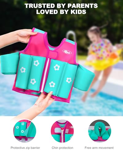 40% Off AEOCOO Toddler Swim Vest with Floaties - Image 6