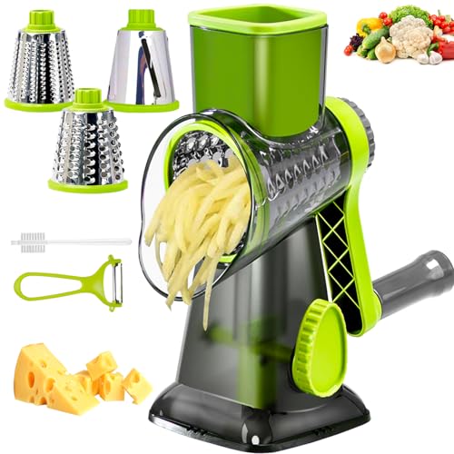 50% Off Eleko Meyar Manual Rotary Cheese Grater & Vegetable Slicer - Image 1