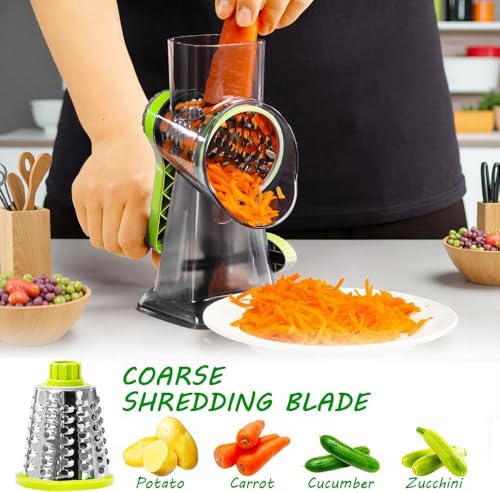 50% Off Eleko Meyar Manual Rotary Cheese Grater & Vegetable Slicer - Image 3
