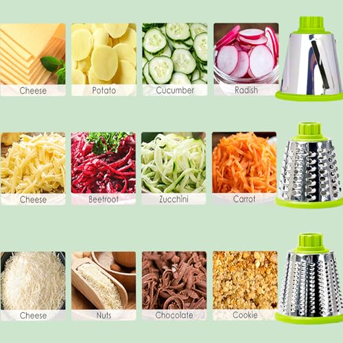 50% Off Eleko Meyar Manual Rotary Cheese Grater & Vegetable Slicer - Image 4