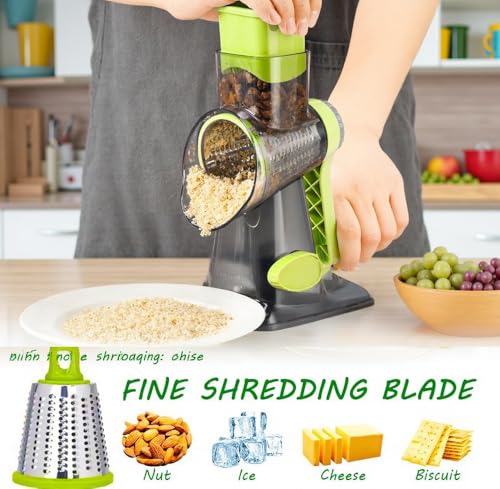 50% Off Eleko Meyar Manual Rotary Cheese Grater & Vegetable Slicer - Image 6