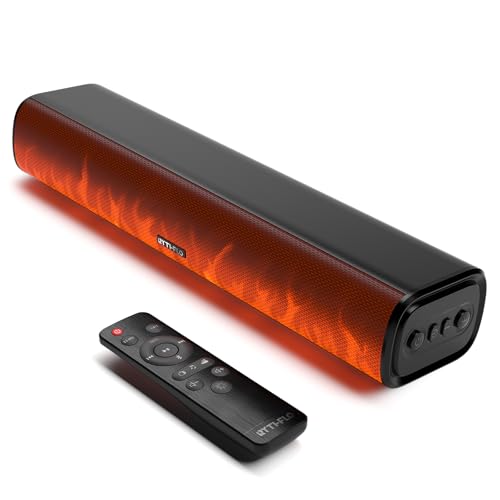63% Off Rythflo 60W Bluetooth Sound Bar with Flame Lights - Image 1
