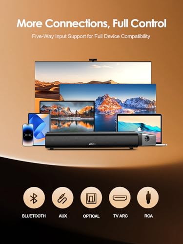 63% Off Rythflo 60W Bluetooth Sound Bar with Flame Lights - Image 5