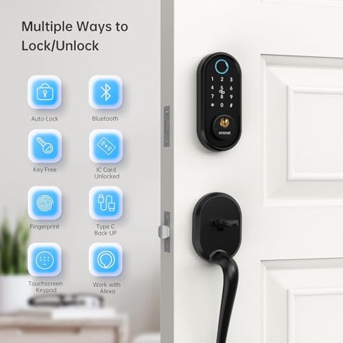 50% Off SMONET Smart Fingerprint Door Lock with App Control - Image 2