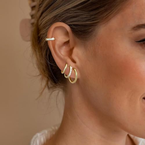 29% Off Maxcate Hypoallergenic Gold Hoop Earrings for Women - Image 4