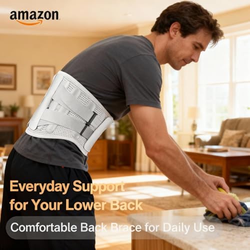 Save 33% on Adjustable Lower Back Support Brace with 5 Steel Stays - Image 2