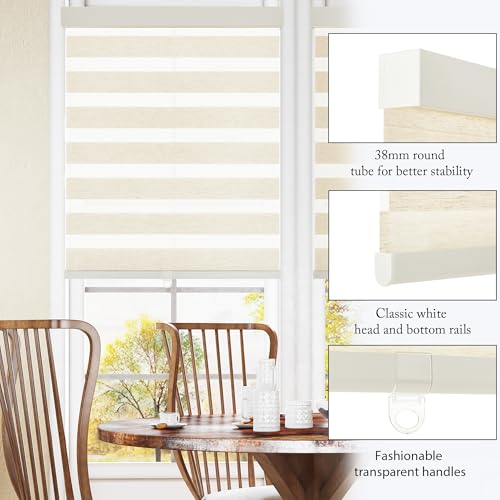 50% Off GHV Cordless Zebra Blinds for Windows - Image 3