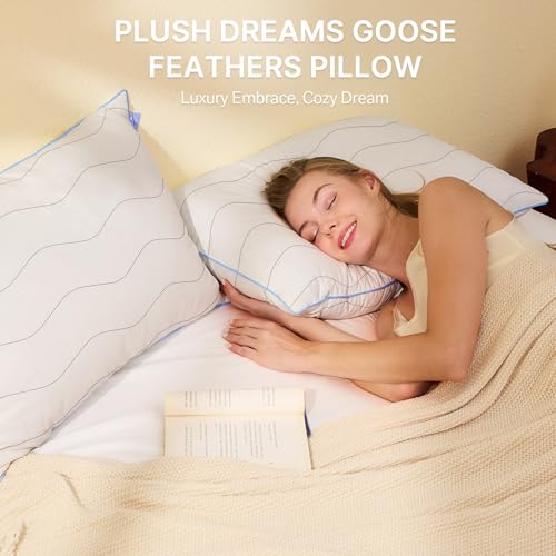 50% Off felo Queen Feather Down Pillow for Pain Relief - Image 6