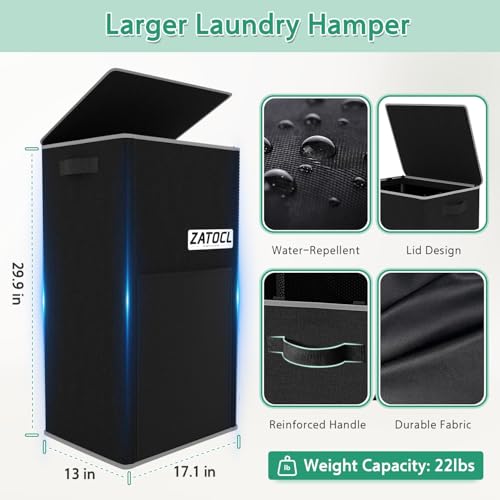 50% Off ZATOCL 110L Laundry Hamper with Removable Bag - Image 2