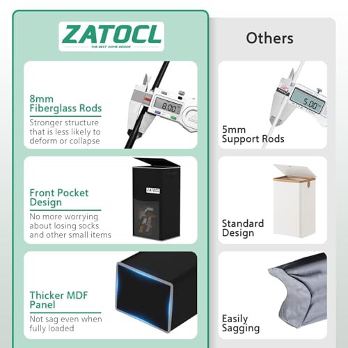 50% Off ZATOCL 110L Laundry Hamper with Removable Bag - Image 4