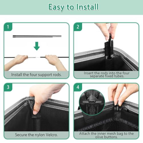 50% Off ZATOCL 110L Laundry Hamper with Removable Bag - Image 6