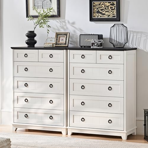 50% Off Joaxswe Farmhouse 6-Drawer Rustic Wood Dresser - Image 3