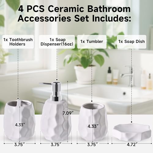 35% Off Ceramic Bathroom Organizer Set with Code - Image 2