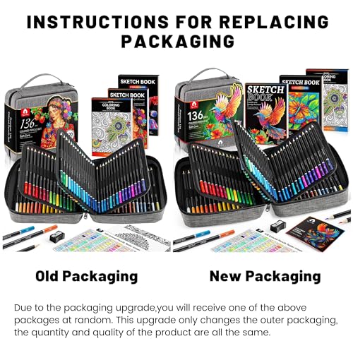 50% Off VigorFun 136-Piece Colored Pencil Art Set - Image 3