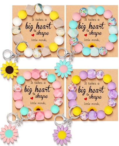 50% Off 4-Pack Teacher Appreciation Gifts with Keychains - Image 1