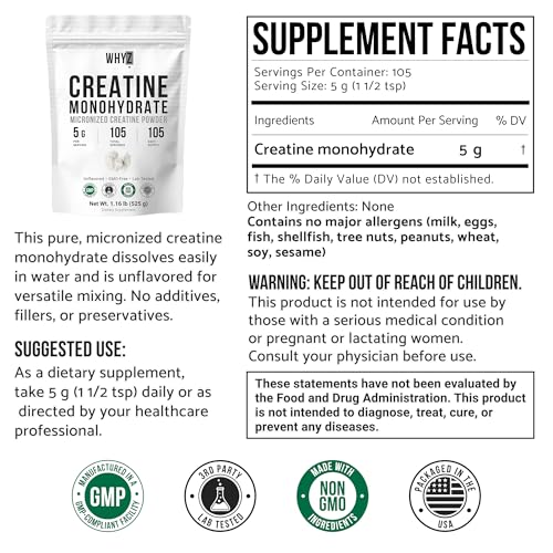 50% Off Creatine Monohydrate Powder - 105 Servings - Image 2