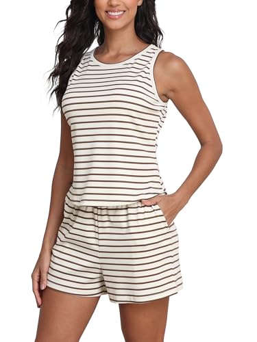 50% Off COCOMARTS Women's Striped Lounge Set with Code