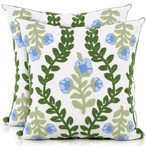 40% Off yuboo Floral Embroidered Throw Pillow Covers Set of 2 - Image 2