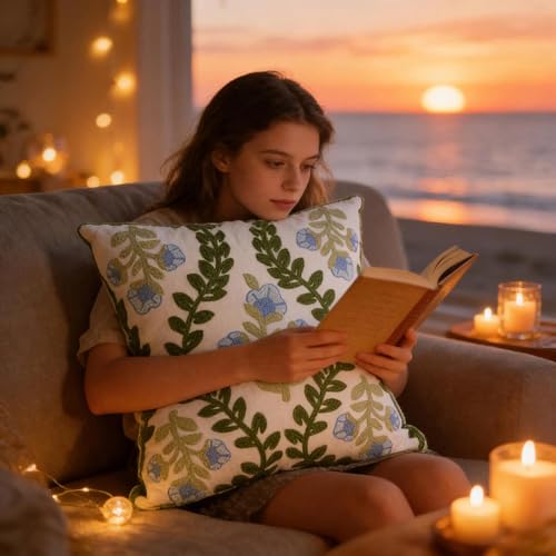 40% Off yuboo Floral Embroidered Throw Pillow Covers Set of 2 - Image 5