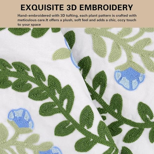 40% Off yuboo Floral Embroidered Throw Pillow Covers Set of 2 - Image 6