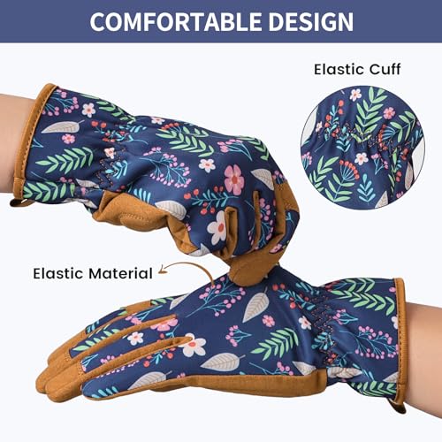 50% Off Pleneal Leather Gardening Gloves for Women - Image 4