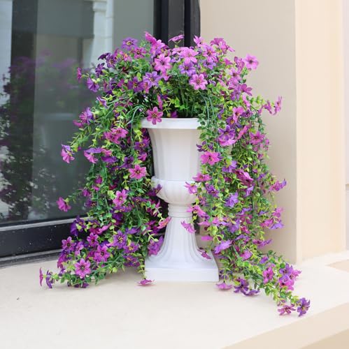 40% Off UV-Resistant Artificial Hanging Flowers for Outdoor Decor