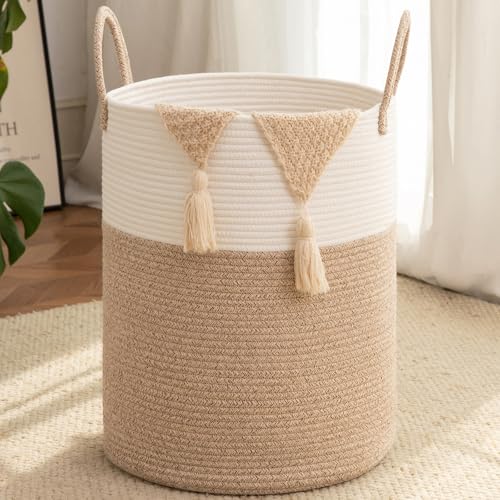 Save 41% on OIAHOMY 60L Cotton Laundry Basket Hamper - Image 1