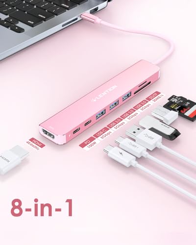 50% Off LENTION 8-in-1 USB-C Hub with 4K HDMI & 100W PD - Image 2