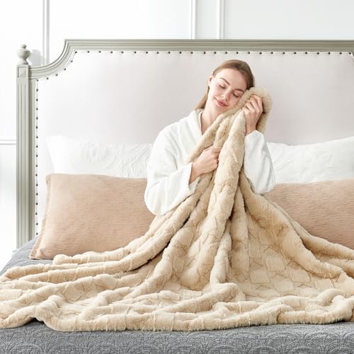 Cozy Bliss Faux Fur Throw Blanket - Ultra-Soft & Luxurious - Image 2