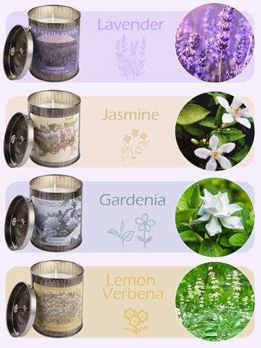 50% Off CUKIY Scented Candle Gift Set - 4 Pack Soy Wax - Image 2