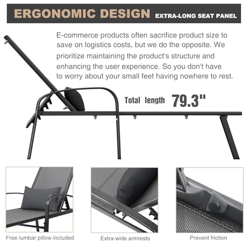 50% Off Outdoor Chaise Lounge Chair Set of 2 with Code - Image 4