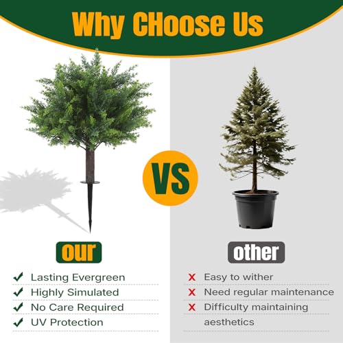 50% Off Set of 2 Artificial Cypress Topiary Trees - Image 7