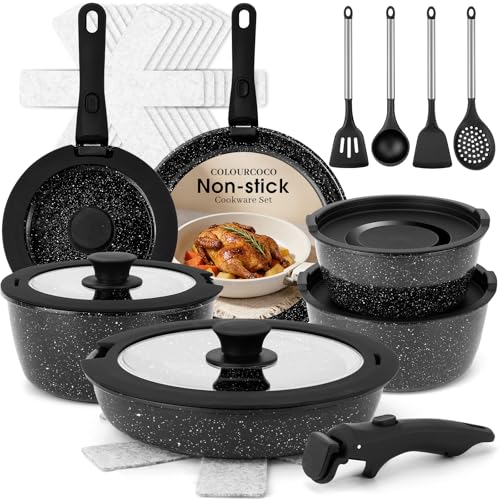 50% Off Colourcoco 25-Piece Non-Stick Cookware Set