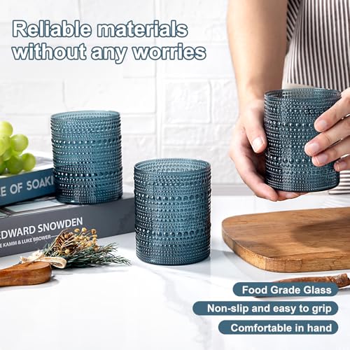 30% Off YOUBET 24-Pack Vintage Blue Plastic Drinking Glasses - Image 3