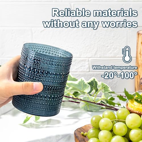 30% Off YOUBET 24-Pack Vintage Blue Plastic Drinking Glasses - Image 7