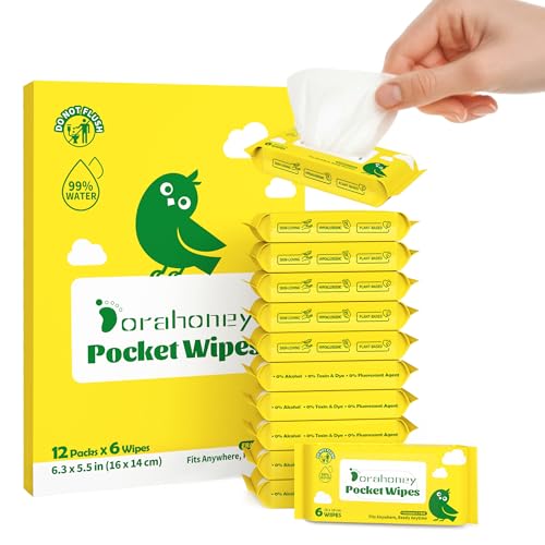 45% Off DORAHONEY Unscented Travel Wet Wipes for Sensitive Skin