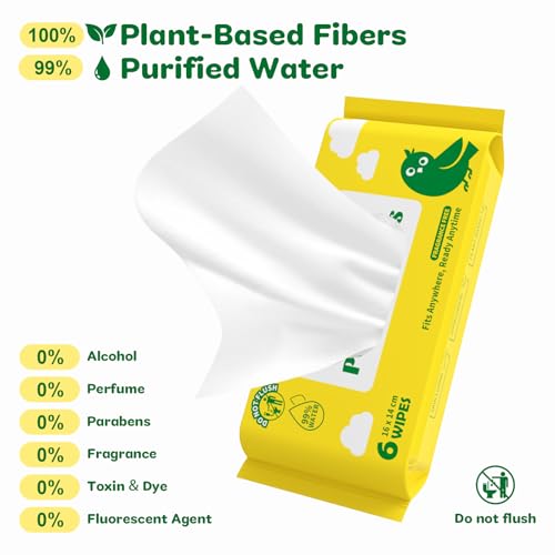 45% Off DORAHONEY Unscented Travel Wet Wipes for Sensitive Skin - Image 2