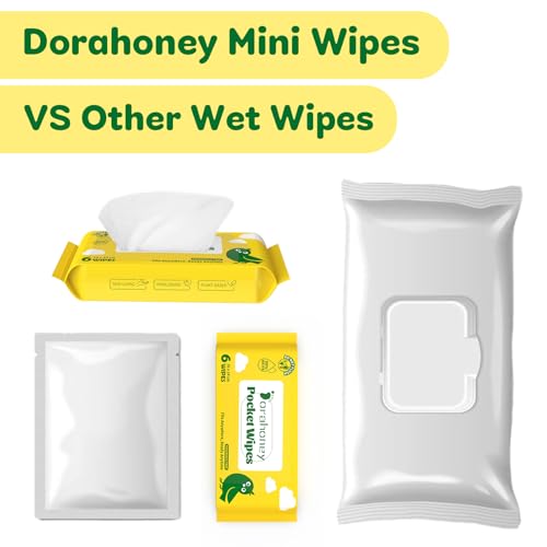 45% Off DORAHONEY Unscented Travel Wet Wipes for Sensitive Skin - Image 6
