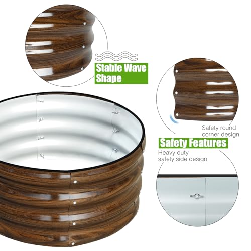 50% Off SnugNiture 3-Piece Round Raised Garden Bed Kit - Image 3