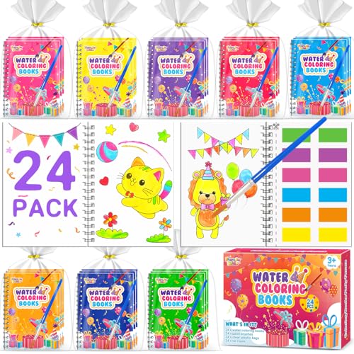 56% Off 24-Pack Kids Water Coloring Books & Paint Sets - Image 1