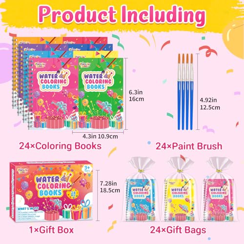 56% Off 24-Pack Kids Water Coloring Books & Paint Sets - Image 2