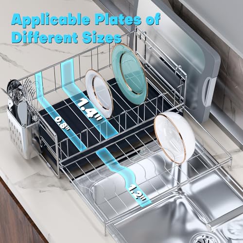 57% Off Azevix Stainless Steel Expandable Dish Drying Rack - Image 6