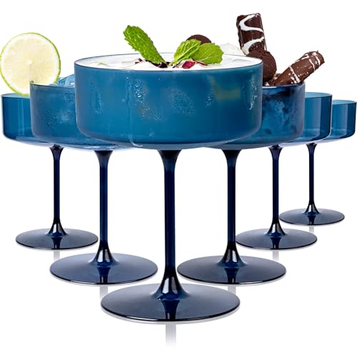 30% Off Ciaell Blue Plastic Martini Glasses (12-Pack)