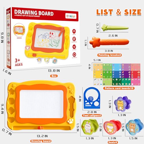 50% Off Ci Vetch Magnetic Drawing Board for Kids Ages 3-6 - Image 6
