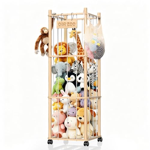 50% Off Belveora Wooden Stuffed Animal Storage Organizer - Image 1