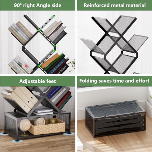 46% Off Gintan 9-Tier Space Saving Book Shelf with Storage - Image 4