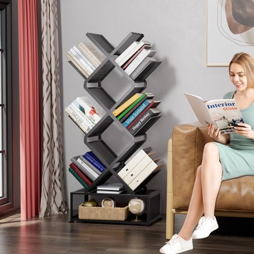 46% Off Gintan 9-Tier Space Saving Book Shelf with Storage - Image 6