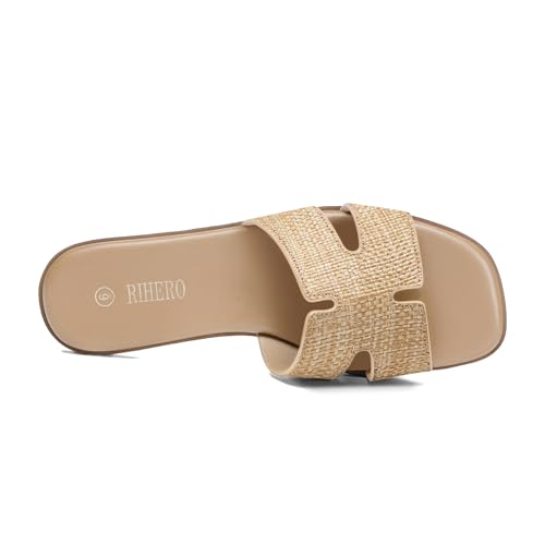 40% Off Rihero Women's Comfortable Leather Slide Sandals - Image 5