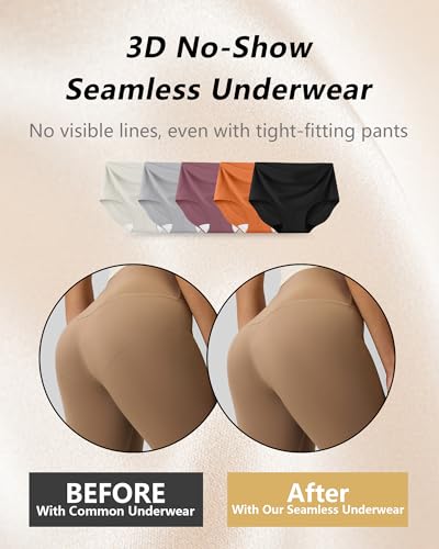 50% Off Guhaha Seamless No-Show Women's Underwear 5-Pack - Image 3
